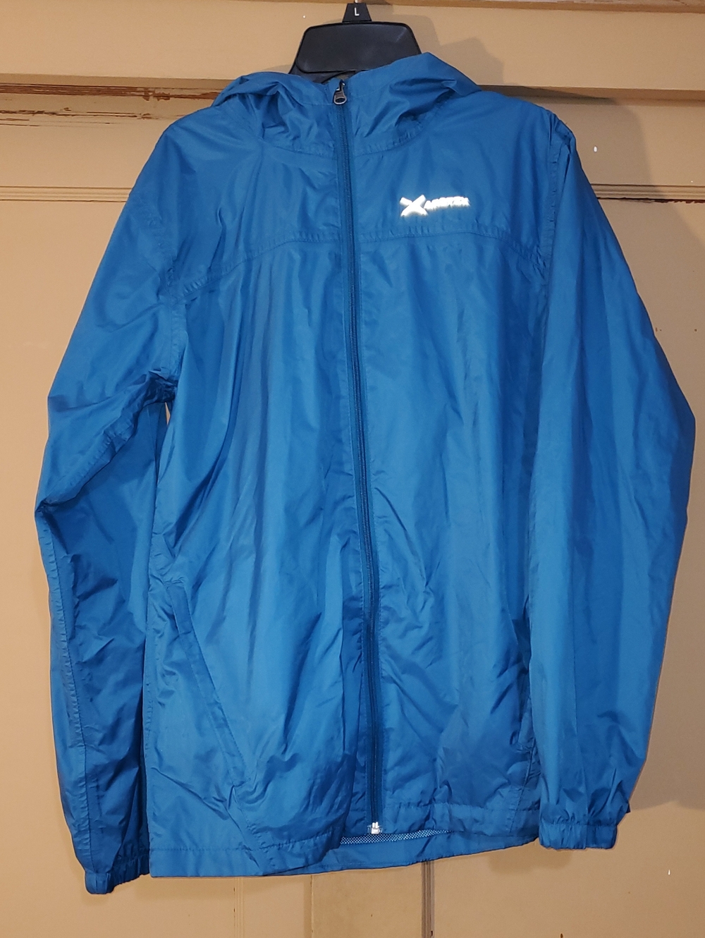 lightweight blue Arctix rain jacket